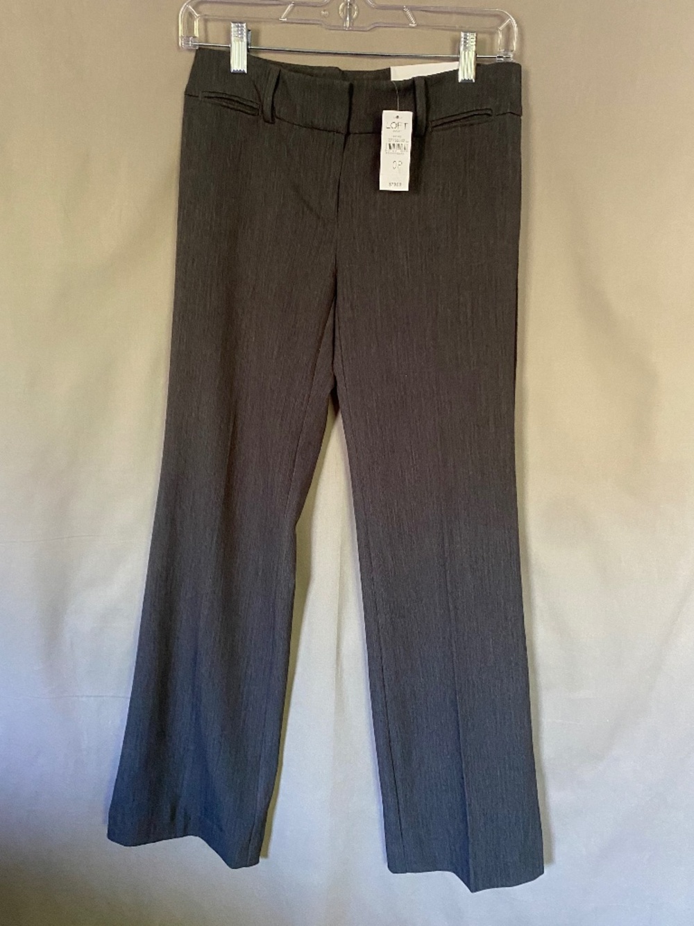 LOFT Original Fit Dress Trouser Pants Petite Gray Women's Size 0P (NWT)